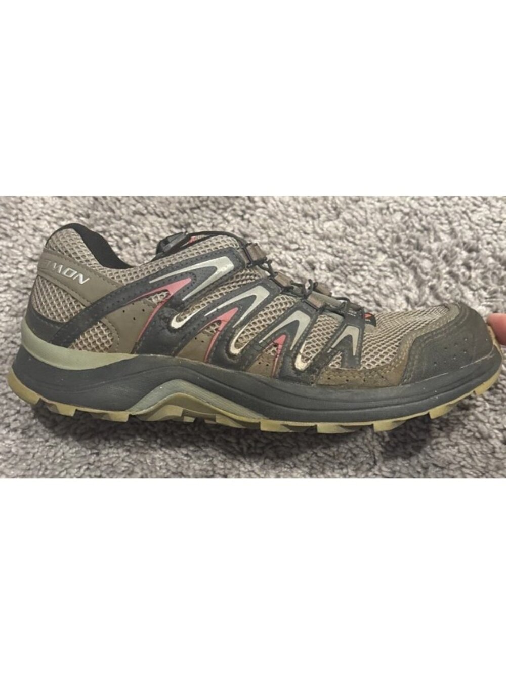 Salomon XA Comp 7 Trail Running Shoes Brown & Pink Women's Size 7.5